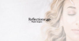 Blonde woman receiving Botox forehead injection, OG Image - Decoration